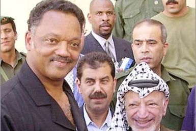 Jesse Jackson and Yasser Arafat