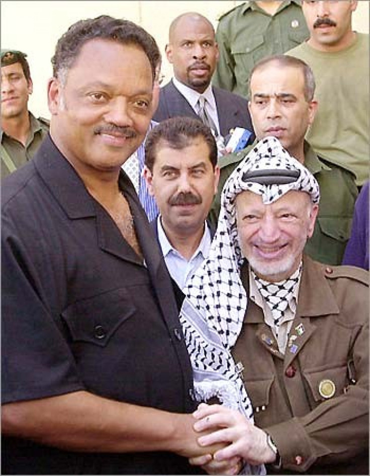 Jesse Jackson and Yasser Arafat