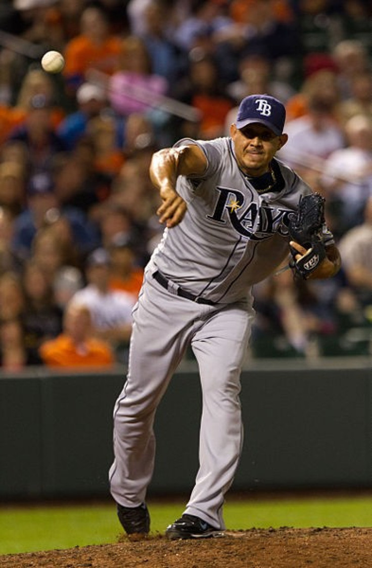 Tampa Bay Rays relief pitcher Joel Peralta