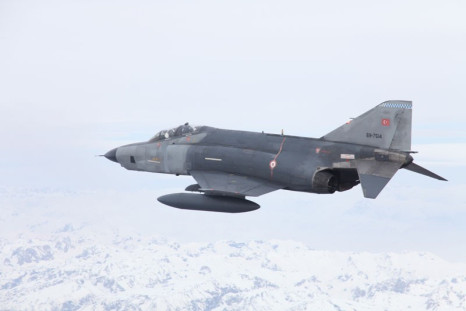 A Turkish military F-4 aircraft crashed in Syrian territorial waters