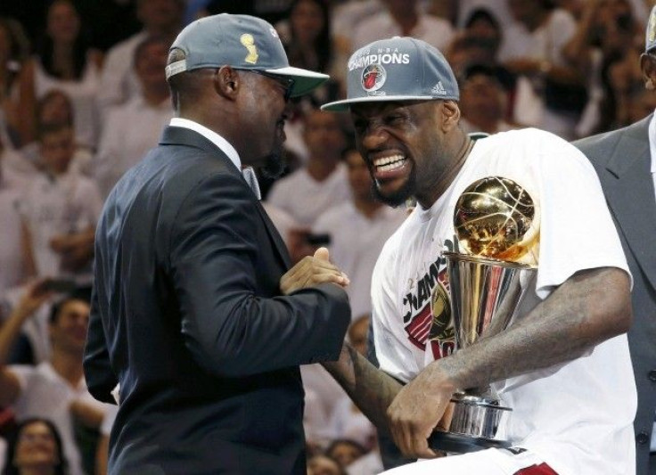 LeBron James was named the 2012 NBA Finals MVP.
