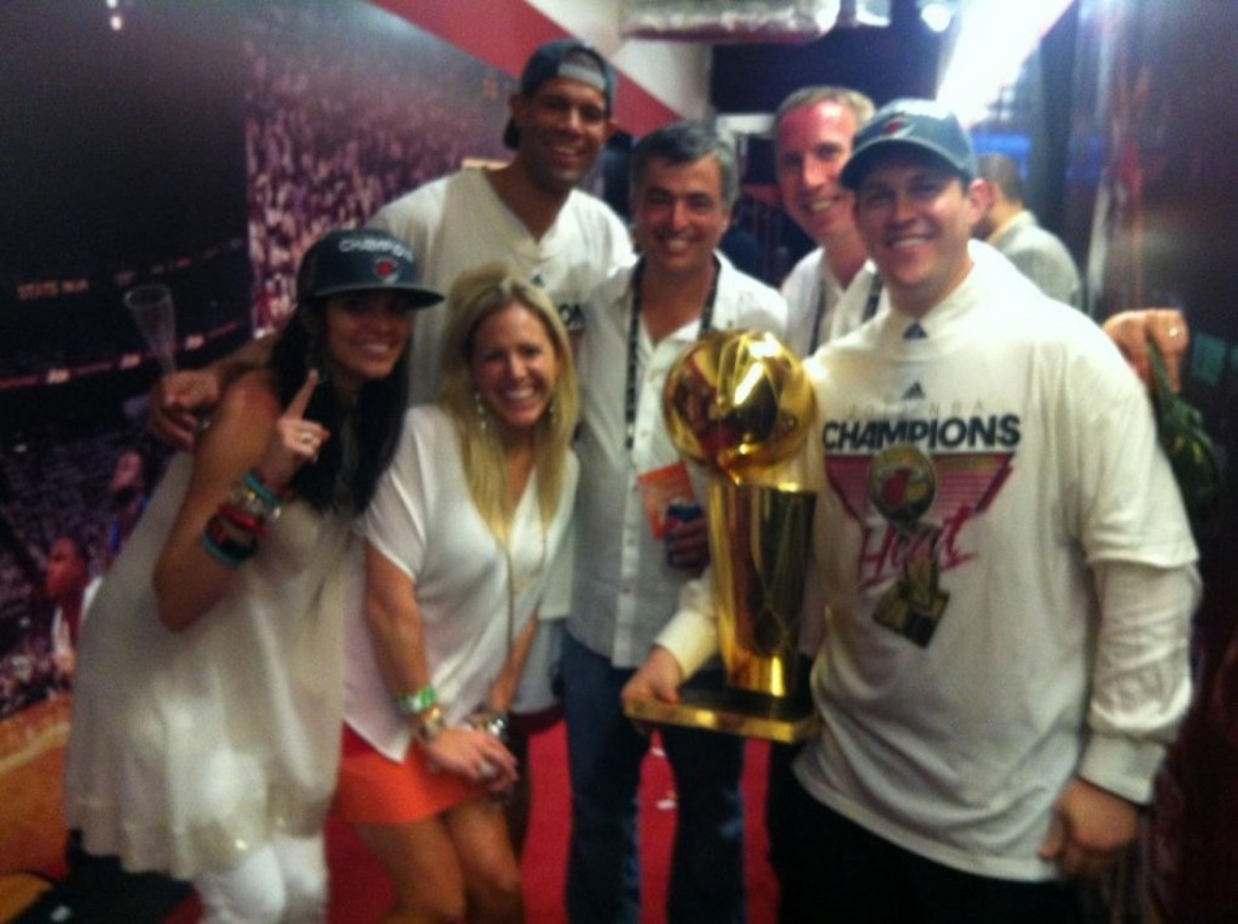 Apple Exec Caught Celebrating With Miami Heat Players After Winning NBA Championship PHOTO