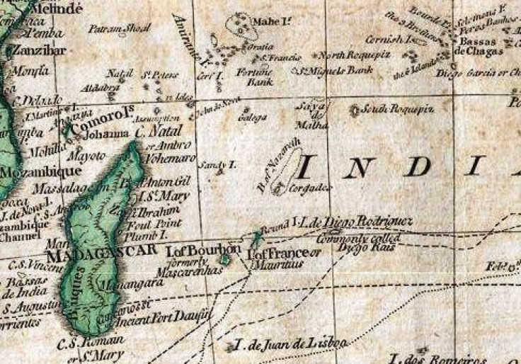 1794 Antique Map: Mauritius, Chagos