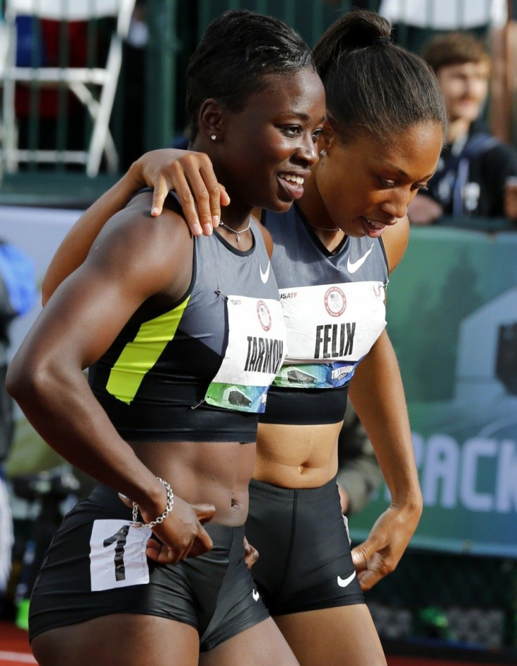 Jenebah Tarmoh and Allyson Felix