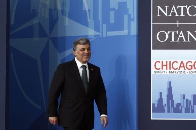Turkish President Abdullah Gul arrives at the NATO Summit in Chicago