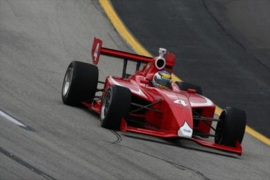 Jorge Goncalvez in action during qualifying for the 2011 Kentucky 100