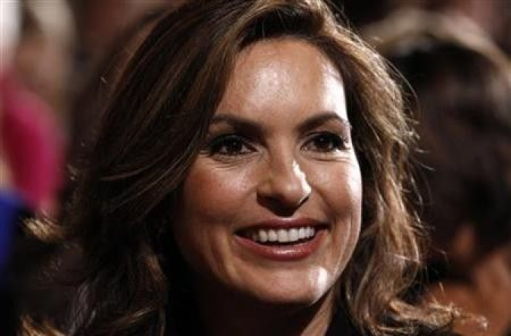 Actress Mariska Hargitay attends an event marking Domestic Violence Awareness Month in the East Room at the White House in Washington