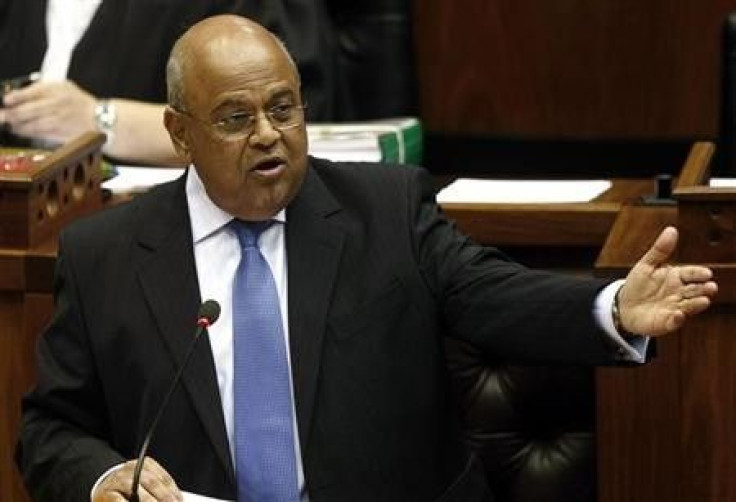 South Africa's Minister of Finance Pravin Gordhan delivers the 2010 budget speech at parliament in Cape Town 