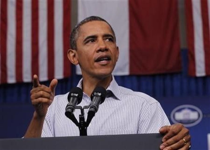 President Barack Obama delivers remarks at the YMCA on Guildford Technical Community College&#039;s campus in Jamestown, North Carolina