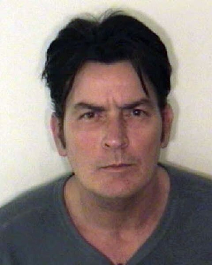 Handout photo of U.S. actor Charlie Sheen who was arrested for domestic violence