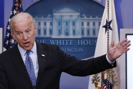 U.S. Vice President Joe Biden attends the daily press briefing at the White House in Washington, June 17, 2010. 