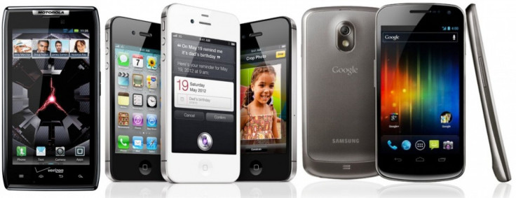 Motorola Droid RAZR, Apple iPhone 4S and Samsung Galaxy Nexus