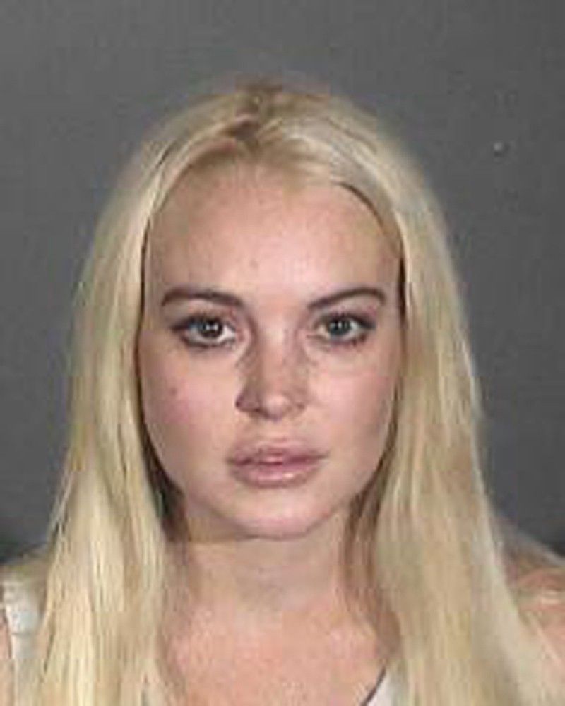 Actress Lindsay Lohan is shown in this booking photograph released by the Los Angeles County Sheriffs Department