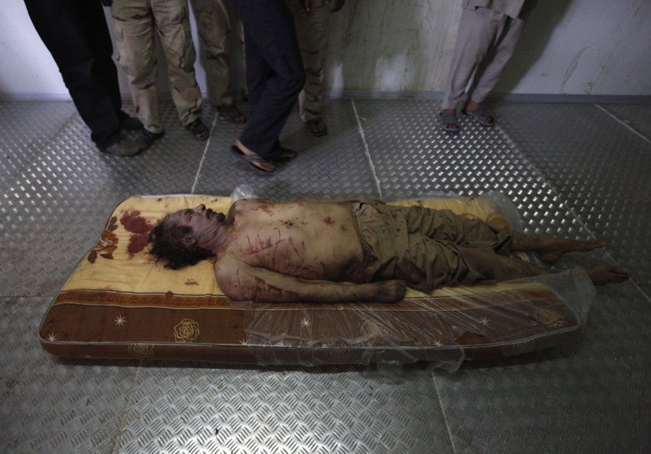 Moammar Gadhafi Dead Final Moments Captured Before the Mad Dog Died GRAPHIC PHOTOS