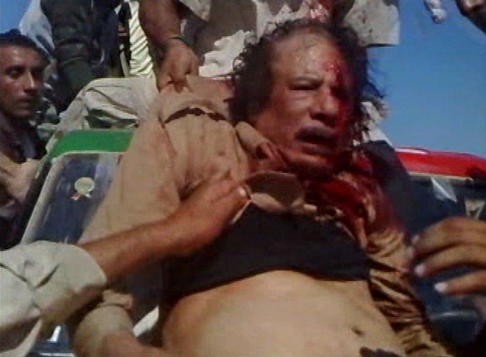 Moammar Gadhafi Dead Final Moments Captured Before the Mad Dog Died GRAPHIC PHOTOS 