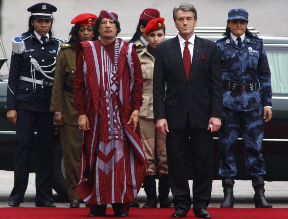 Moammar Gadhafi and Female Body Guards
