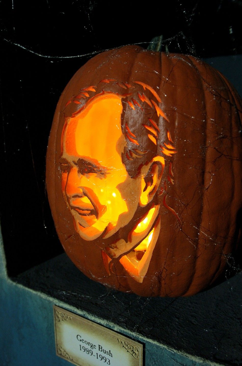 George H.W. Bush pumpkin