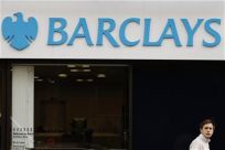 Signage for Barclays bank in London