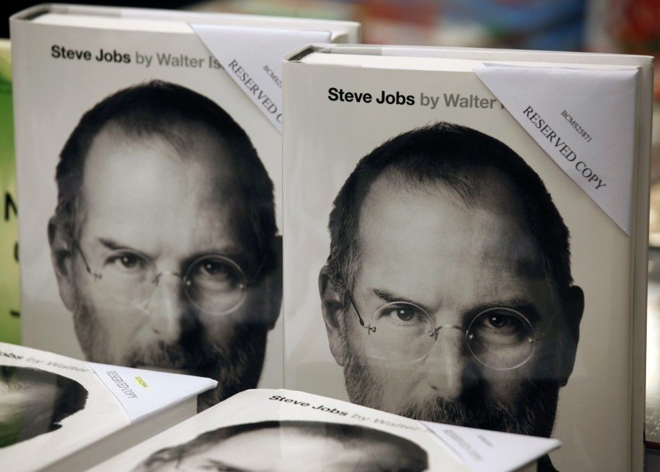 Copies of Steve Jobs biography.