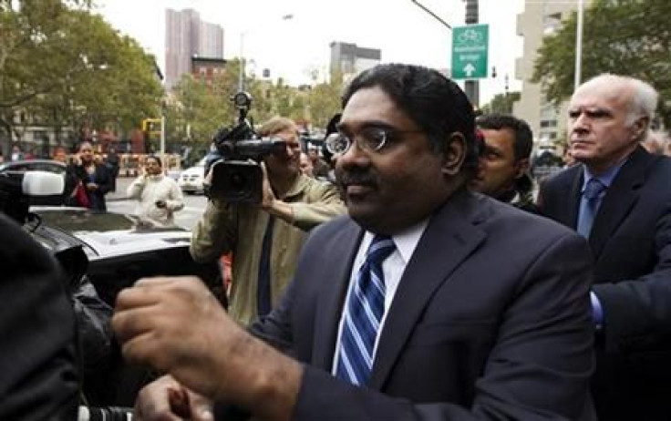 Galleon hedge fund founder Raj Rajaratnam departs Manhattan Federal Court after his sentencing in New York