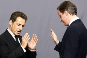 Nicolas Sarkozy and David Cameron.