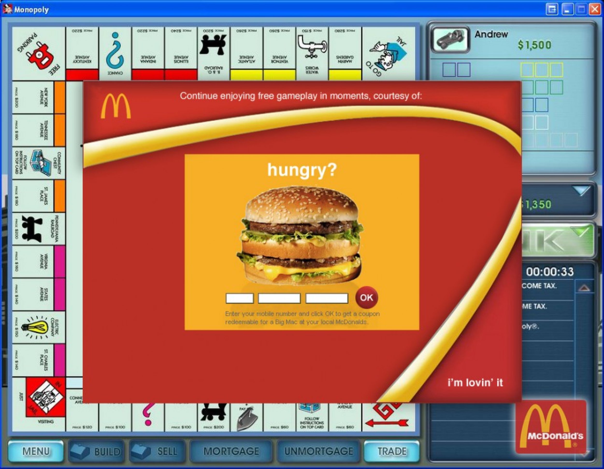 McDonalds Monopoly