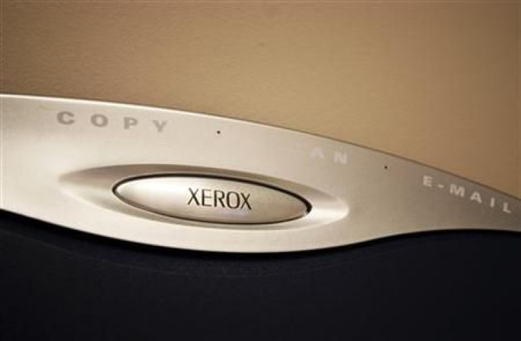 A generic picture of a Xerox logo on a photocopier.