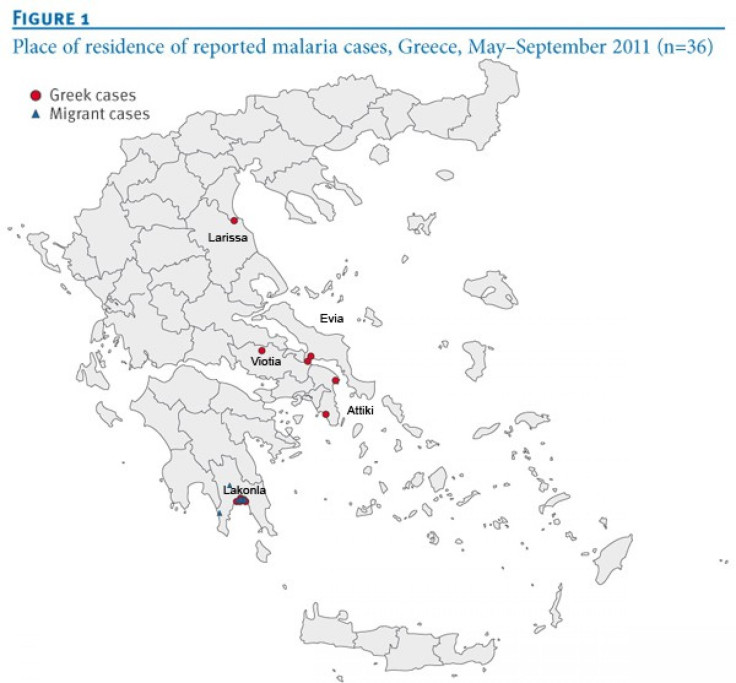 Malaria Cases in Greece