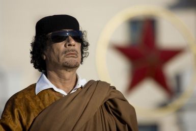 Former Libyan leader Moammar Gaddafi 