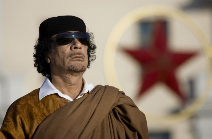 Former Libyan leader Moammar Gaddafi 