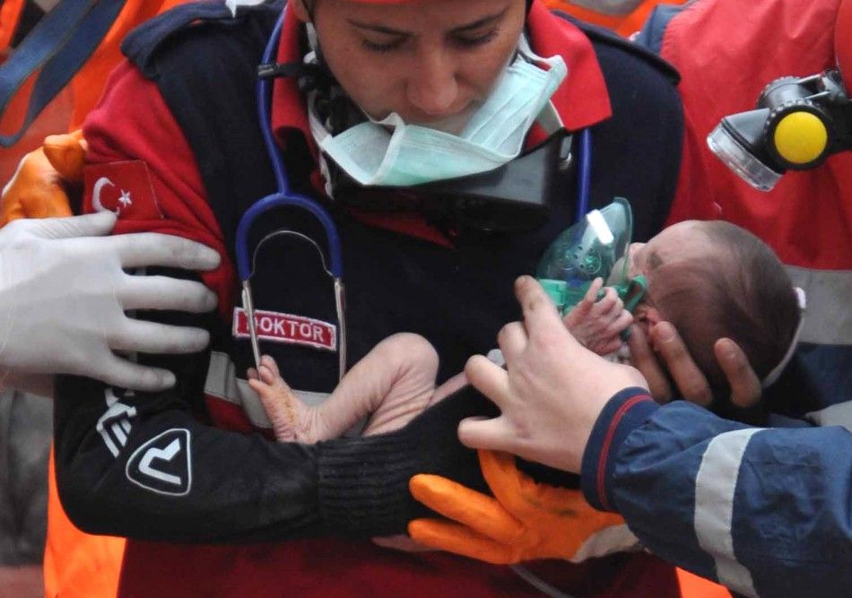 Turkey Earthquake  Miraculous Rescue of a 2-Week-Old Baby Found Alive After 48 Hours PHOTOS