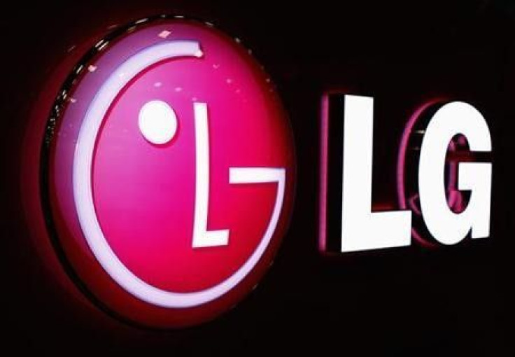 The LG logo is shown at the Cellular Telecommunications Industry Association (CTIA) Enterprise & Applications event in San Diego, California