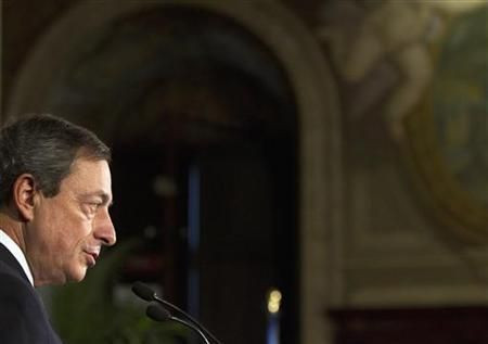 Incoming ECB President Draghi speaks at the "World Savings Day" meeting in Rome