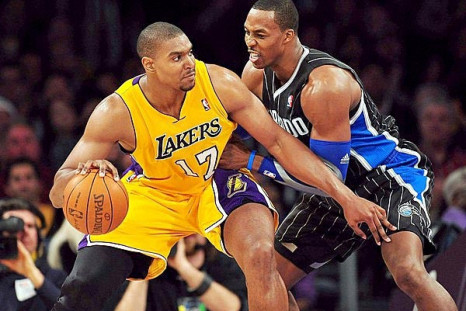 The Lakers might be able to acquire Dwight Howard if they are willing to part with Andrew Bynum.