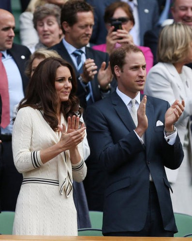 Kate Middleton and Prince William at Wimbledon.