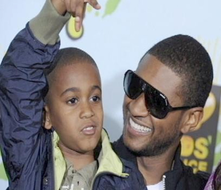 Usher Raymond and his stepson Kyle Glover