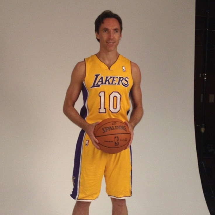 Steve Nash Lakers Uniform