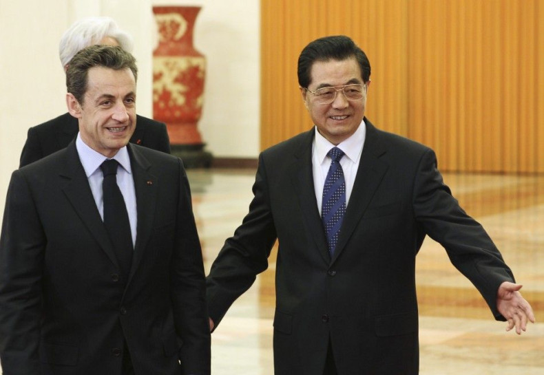 Sarkozy and Jintao