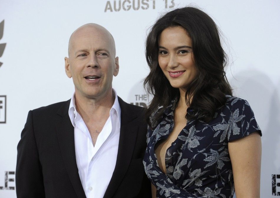 Bruce Willis and Emma Heming attend the premiere of the film quotThe Expendablesquot in Los Angeles