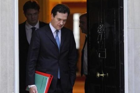 Britain&#039;s Finance Minister Osborne and Chief Secretary to the Treasury Alexander leave Downing Street in London