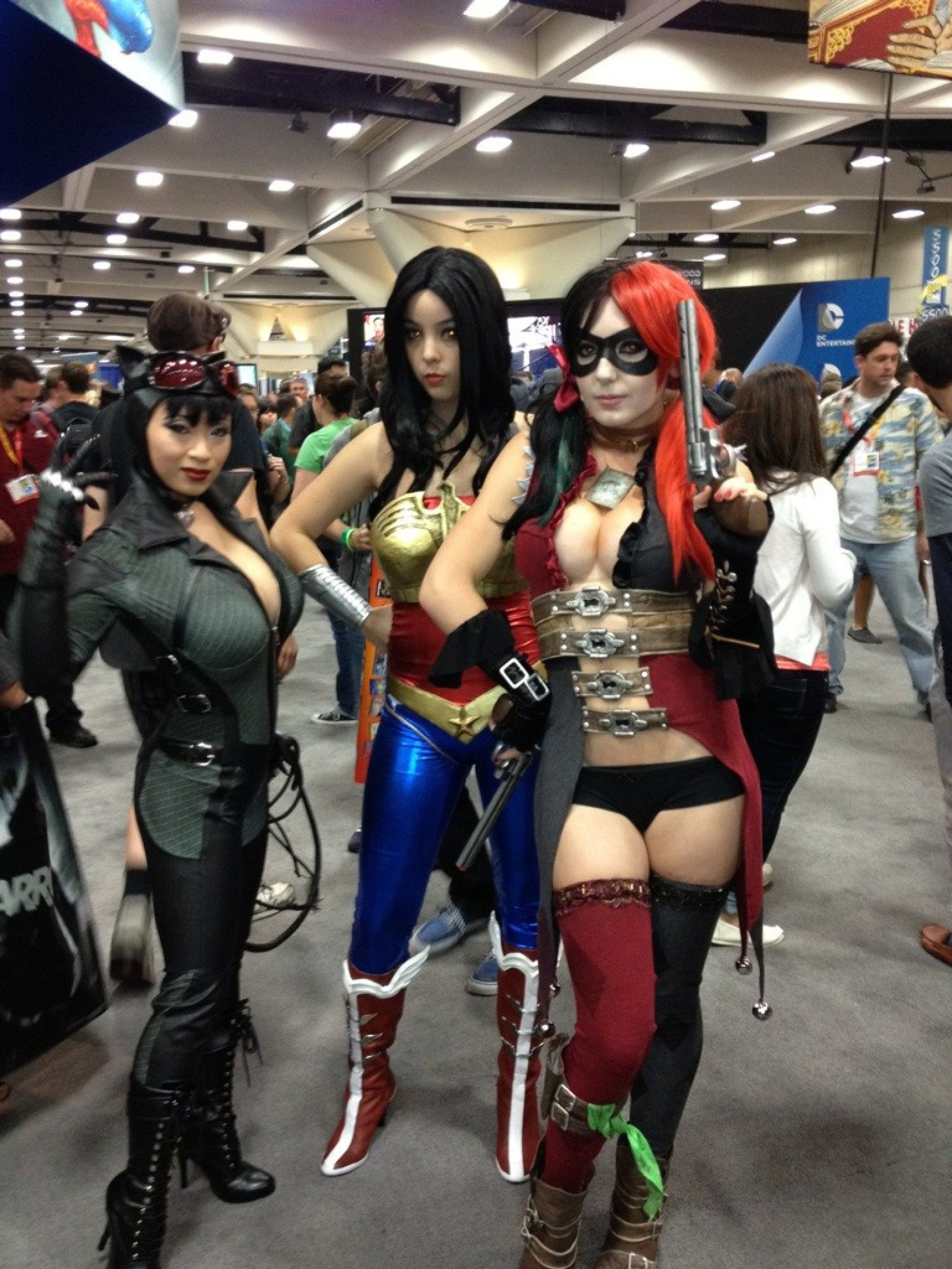 Catwoman, Wonder Woman, and Harley Quinn