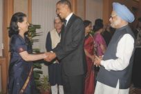 Obama meeting Sonia Gandhi and PM Singh