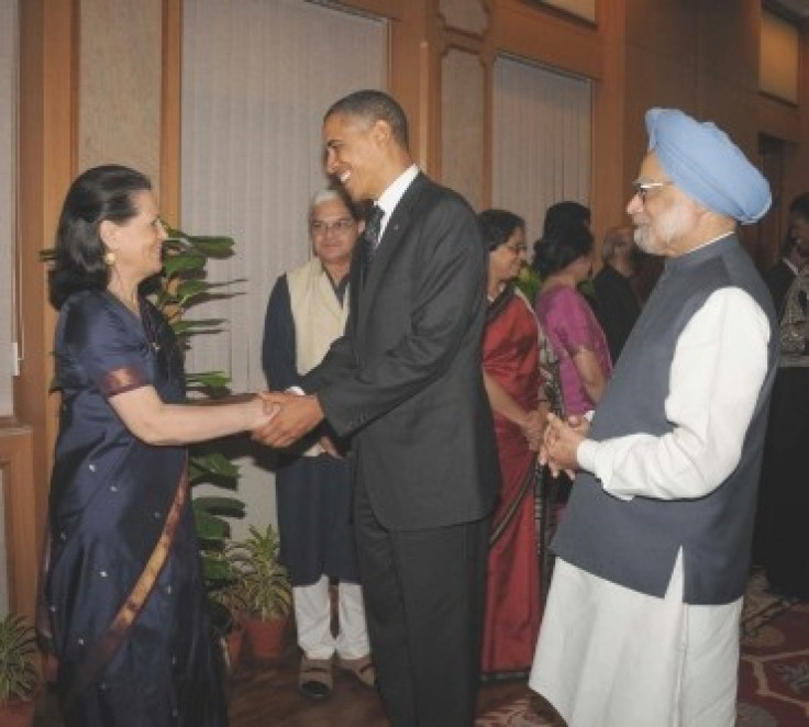 Obama meeting Sonia Gandhi and PM Singh
