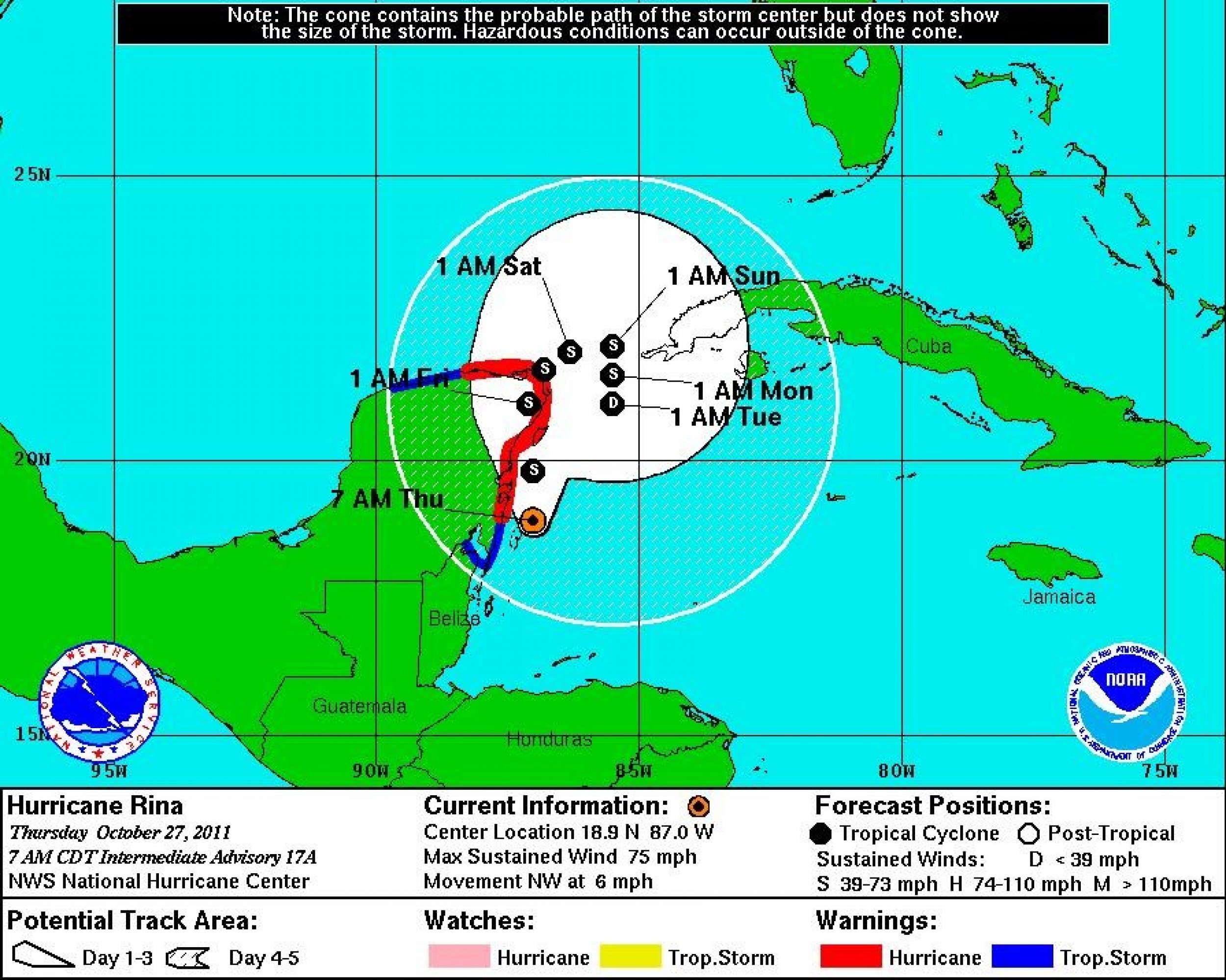 Hurricane Rina Projected Path Forces Flight Cancellations, Changes