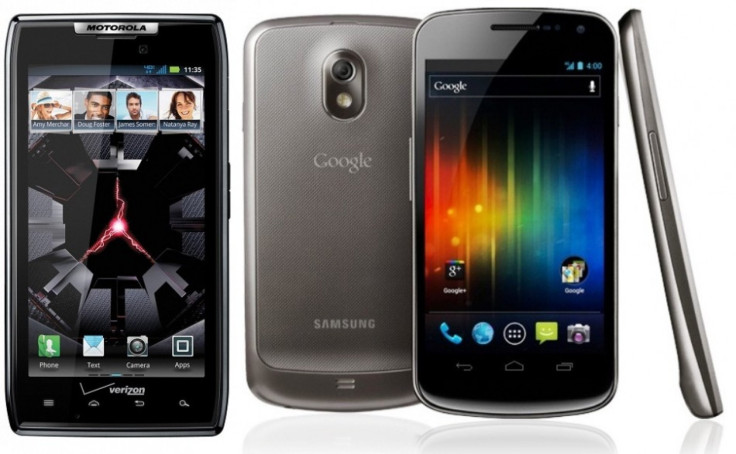 Motorola Droid RAZR and Samsung Galaxy Nexus