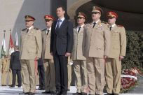 Assad With Leading Syrian Officers