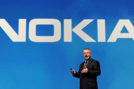Nokia CEO Stephen Elop speaks at the Nokia World event in London