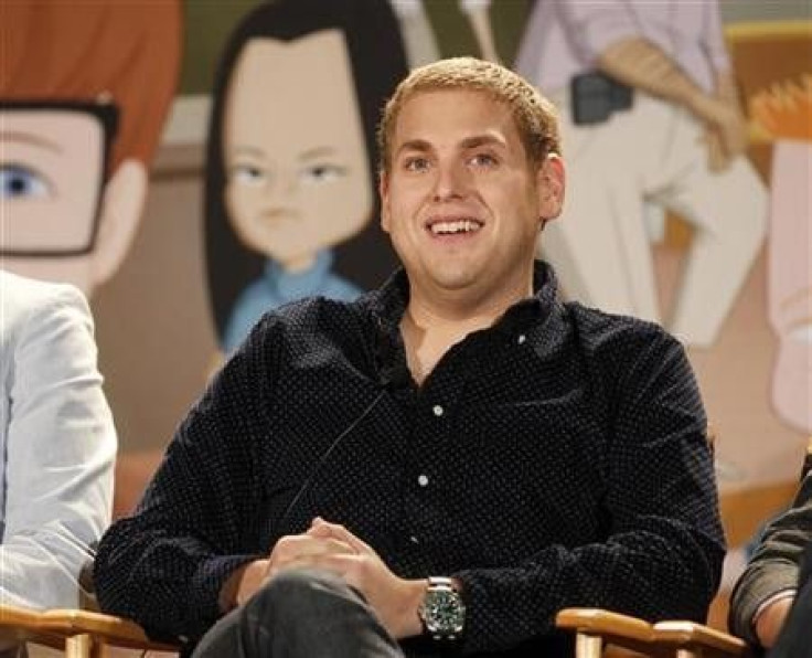 Jonah Hill, creator, executive producer and voice character of the new animated series &#039;&#039;Allen Gregory&#039;&#039; speaks during a panel session at the FOX Summer TCA Press Tour in Beverly Hills, California