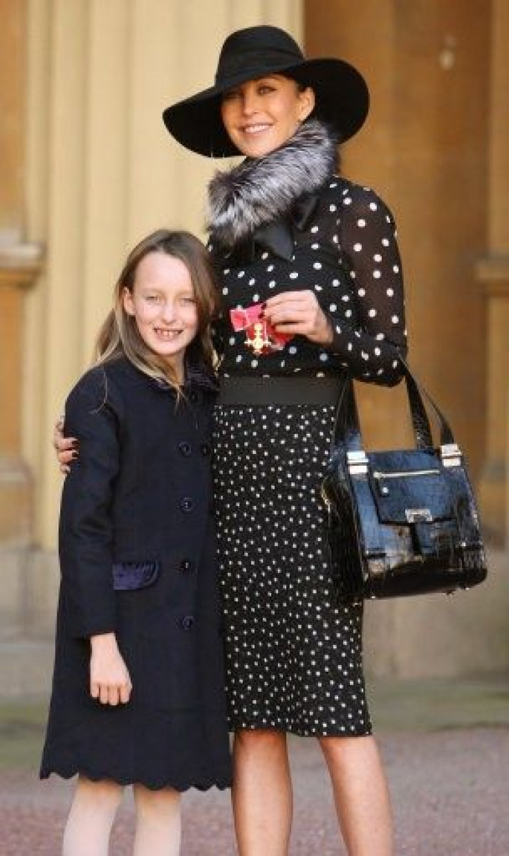 Tamara Mellon Recieves OBE from Queen Elizabeth.