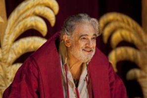 Placido Domingo bows during the curtain call of Placido Domingo Celebration at the Royal Opera House after a special performance to celebrate his 40th anniversary with the Royal Opera in London